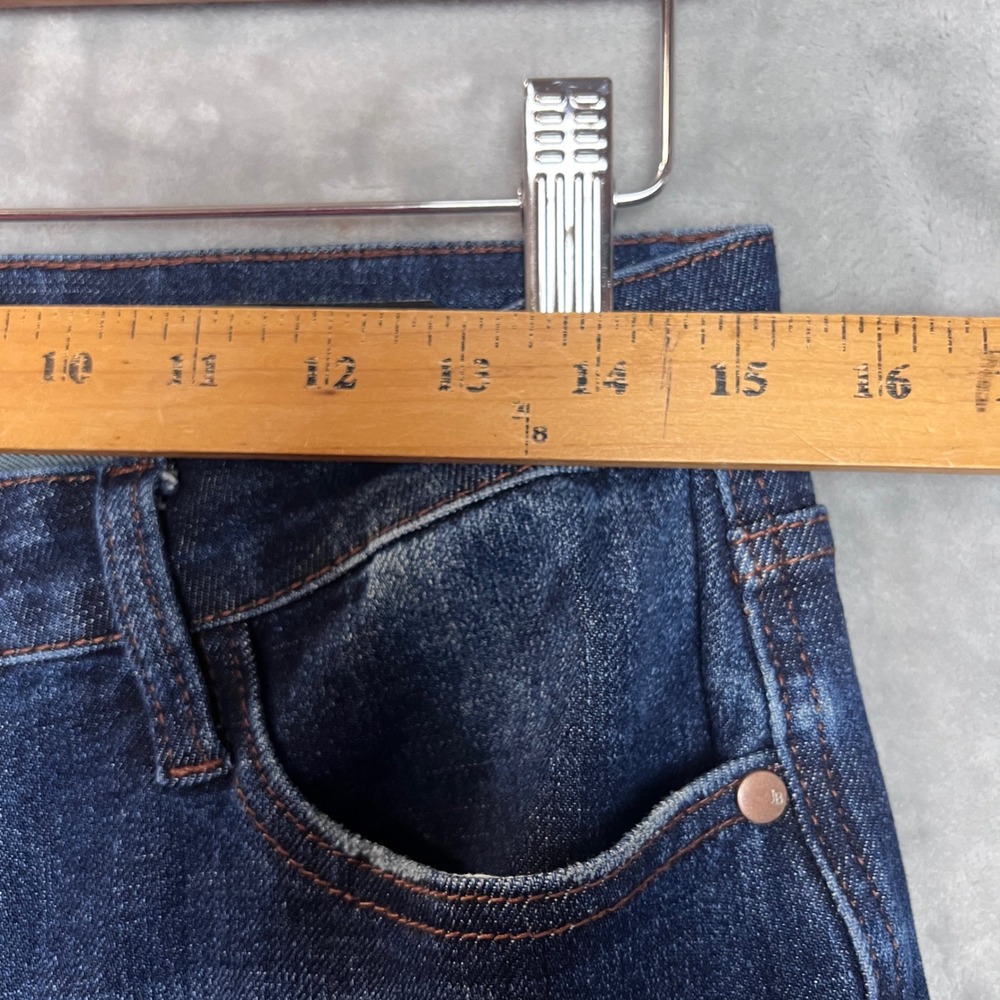 Judy Blue Jeans sz 30  Button Fly Straight Fit  Dark Wash Denim Pants High Rise - Picture 3 of 12